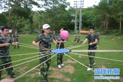 颠鼓击球—地面拓展项目(团队高度协作)