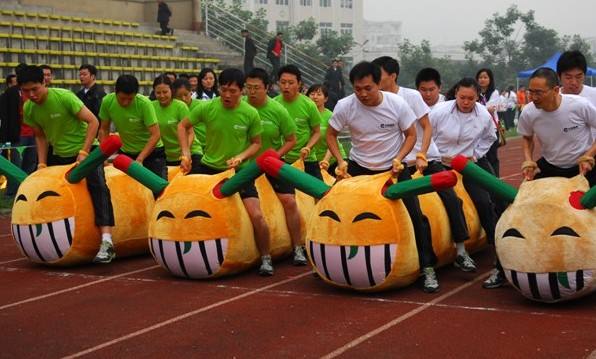 深圳企业趣味运动会项目:千足毛毛虫
